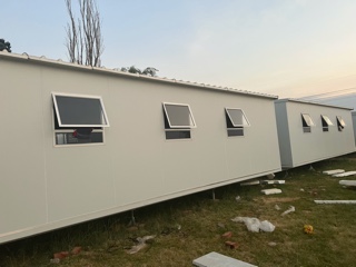 Prefabricated modular classroom building for a South African school